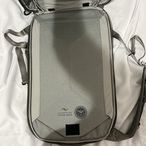 Peak design 45L travel backpack. Sage green. Used/Like new condition. - Picture 4 of 16